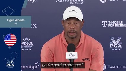 Descargar video: Woods 'getting stronger' after PGA Championship first round