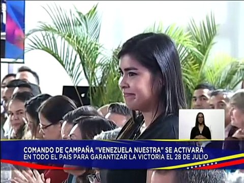 Jefe de Estado instala el Comando de Campaña “Venezuela Nuestra”