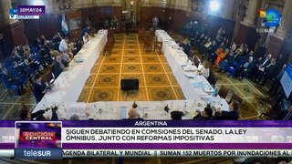 Senado argentino continúa debate de la Ley Ómnibus que impulsa el gobierno