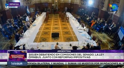 Senado argentino continúa debate de la Ley Ómnibus que impulsa el gobierno