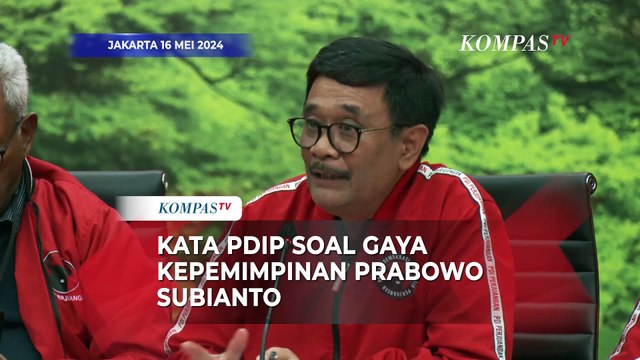 Kata PDIP soal Gaya Kepemimpinan Prabowo yang Sudah 25 Tahun Keluar dari Militer