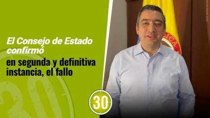 Consejo de Estado ratifica elección de Diego Torres como Alcalde de Itagüí