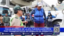 Transportistas informales agreden a fiscalizadores de la ATU en SJL