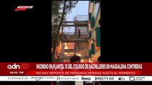 ¡Última Hora! Se registra fuerte incendio en Plantel 15 del Colegio de Bachilleres en CDMX