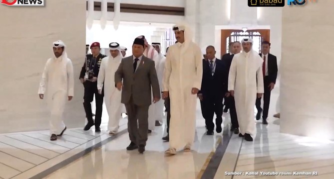 Menhan, Prabowo Subiyanto dan Gibran Rakabuming Raka Temui Emir Qatar, Yang Mulia Sheikh Tamim Bin Hamad Al Thani