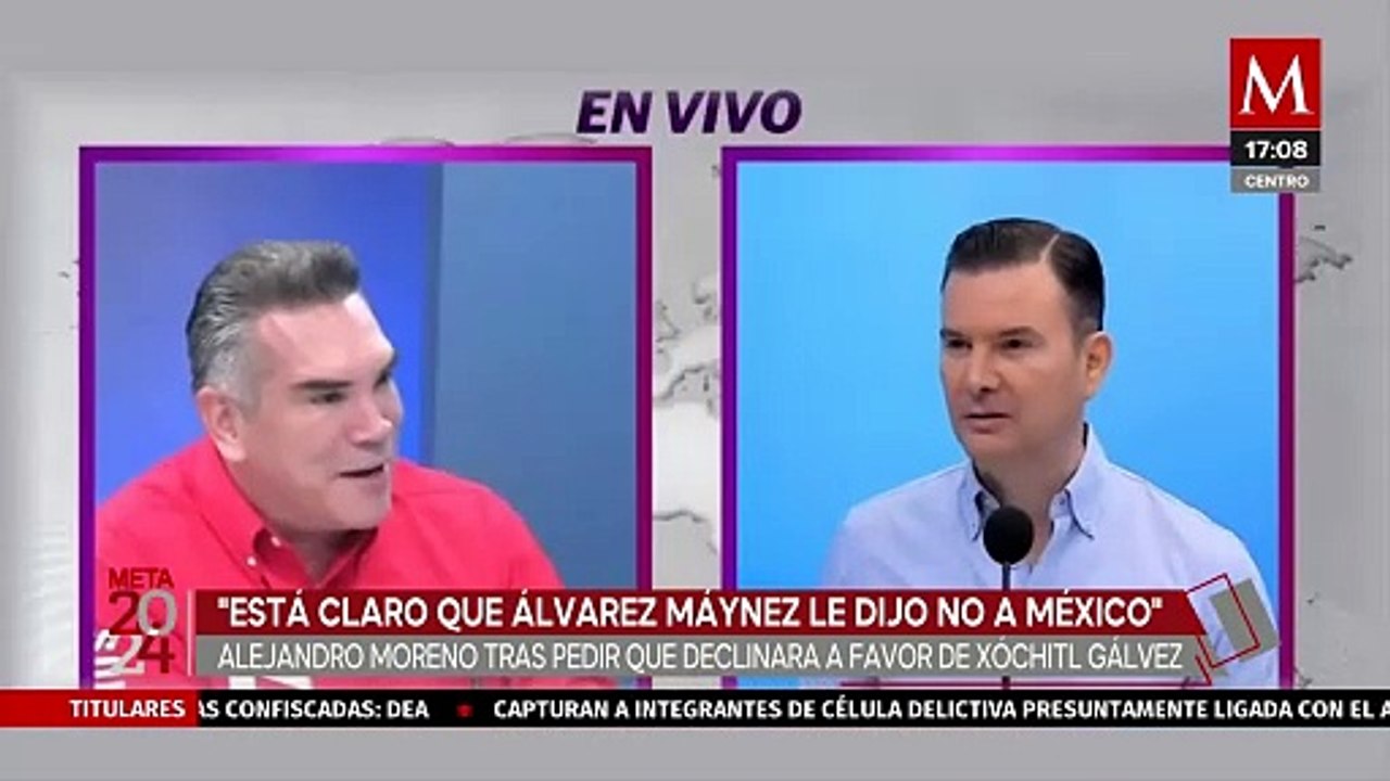 "Le dijo no a México"; acusa 'Alito' Moreno sobre decisión de Máynez de no declinar por Xóchitl