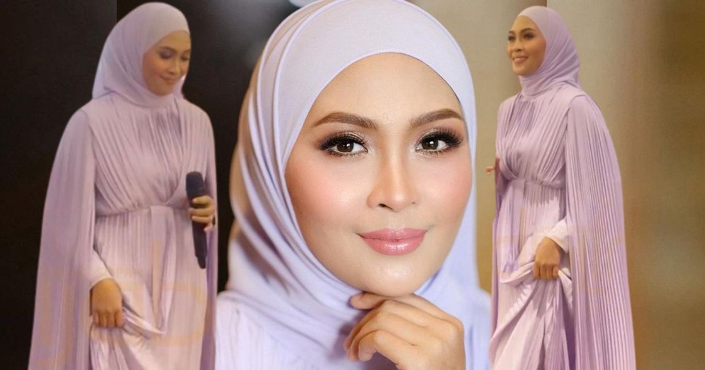 Cantiknya Mader! SITI NORDIANA Tampil Menawan & Berseri Dengan Dress Ungu