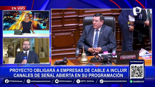 Congreso aprueba ley para incluir canales de señal abierta en servicios de cable
