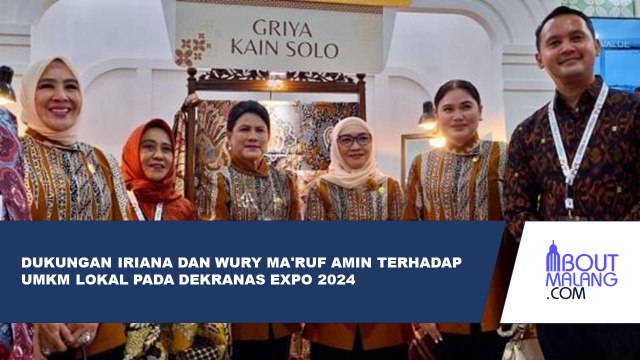 IRIANA JOKO WIDODO DAN WURY MA'RUF AMIN BESERTA ROMBONGAN KUNJUNGI DEKRANAS EXPO 2024