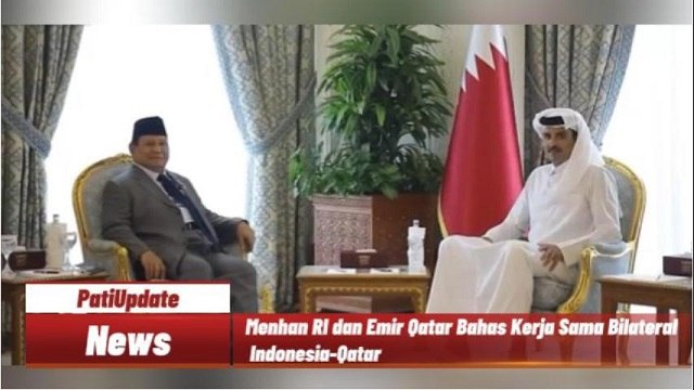 Menhan Prabowo Subianto Temui Emir Qatar, Sheikh Tamim Bin Hamad Al Thani
