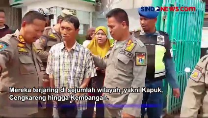 Razia Jukir Liar di Mini Market Jakarta Barat, Belasan Orang Diamankan