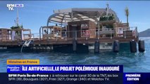 Une île artificielle fait polémique dans la baie de Mandelieu-la-Napoule