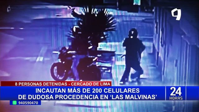 Las Malvinas: incautan más de 200 celulares de dudosa procedencia