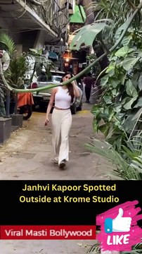 Janhvi Kapoor Spotted Outside at Krome Studio
