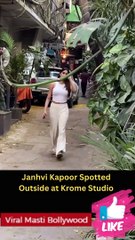 Janhvi Kapoor Spotted Outside at Krome Studio