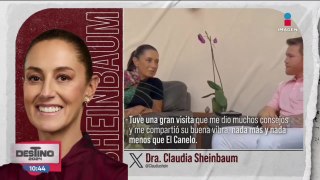 Sheinbaum comparte video junto al boxeador Saúl “Canelo” Álvarez