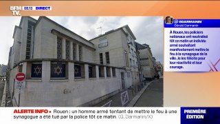 Un homme armé a été tué par la police après avoir tenté de mettre le feu à une synagogue à Rouen