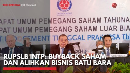 RUPSLB INTP: Buyback Saham dan Alihkan Bisnis Batu Bara