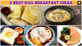 5 Best Egg Breakfast Recipe Ideas | Egg Breakfast Recipes | Quick & Easy Egg Recipes | Get Curried