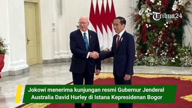Jokowi terima kunjungan Gubernur Jenderal Australia David Hurley di Istana Kepresidenan Bogor