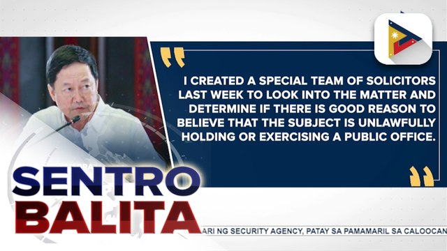 SolGen, iniimbestigahan na ang pagkakakilanlan ni Bamban Tarlac Mayor Alice Guo