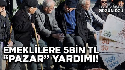EMEKLİLERE 5BİN TL “PAZAR” YARDIMI! DİĞER BELEDİYELERE ÖRNEK OLSUN!
