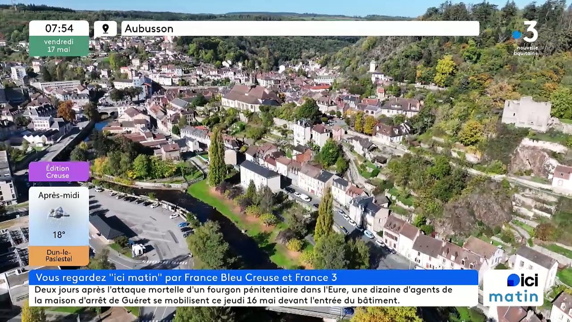 17/05/2024 - Le 6/9 de France Bleu Creuse en vidéo