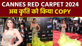 Cannes 2024: Deepti Sadhwani Golden Yellow Trail Dress Copies Kriti Sanon IIFA 2022 Look,Troll...