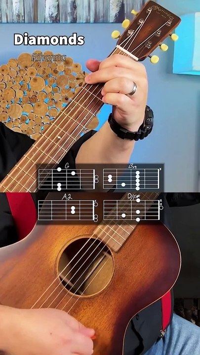 Diamonds guitar chords by Rihanna - video Dailymotion