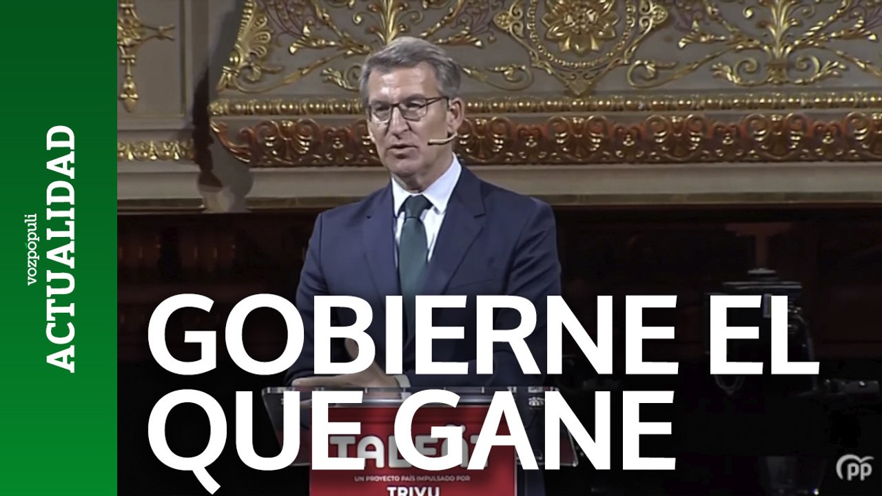 Feijóo afea al PSOE que defienda ahora que "gobierne el que gana en Cataluña"