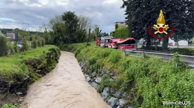 Maltempo continuano le ricerche dell'uomo disperso a Cant?