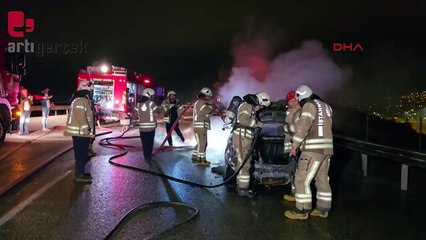 Ters yöne giren araç taksi ile çarpıştı: 2 yaralı