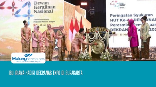 Ibu Iriana Hadiri Dekranas Expo di Surakarta