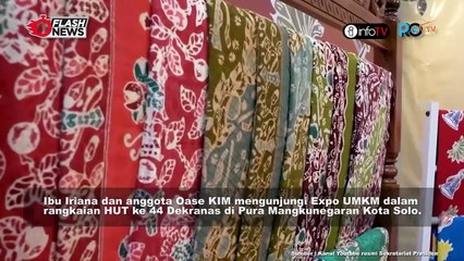 IBU IRIANA HADIRI DEKRANAS EXPO 2024 DI SURAKARTA, 16 MEI 2024