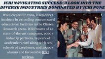 ICRI Navigating Success A Look into the Diverse Industries Dominated by ICRI Pune