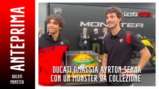 Ducati: l'omaggio ad Ayrton Senna con un Monster da collezione