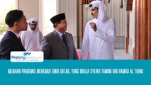 Menhan Prabowo Menemui Emir Qatar, Yang Mulia Syeikh Tamim Bin Hamad Al Thami