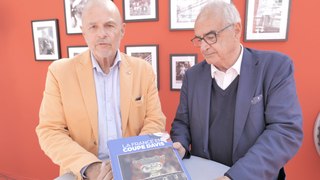 Tennis - Coupe Davis 2024 - Patrick Proisy et Éric Deblicker présentent le livre collector « La France en Coupe Davis »