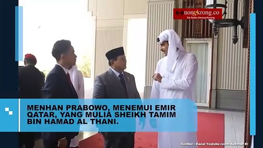 Prabowo dan Gibran Temui Emir Qatar Sheikh Tamim