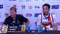 Interview with Best Player June Mar Fajardo and Coach Jorge Gallent [May 17, 2024]