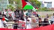 76 Tahun Nakba, Ratusan Orang Gelar Aksi Minta Hentikan Genosida Terhadap Palestina di Depan Kedubes AS