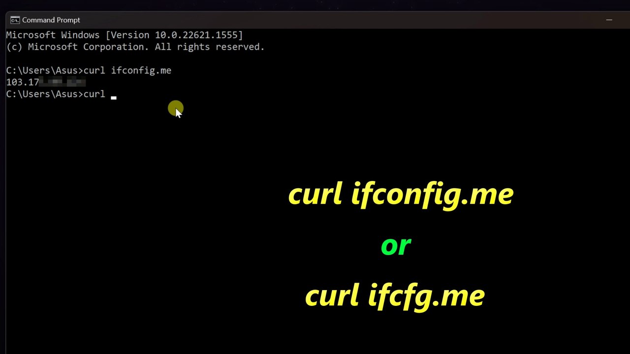 Windows Tips || Get Public IP address from Command Prompt (CMD)