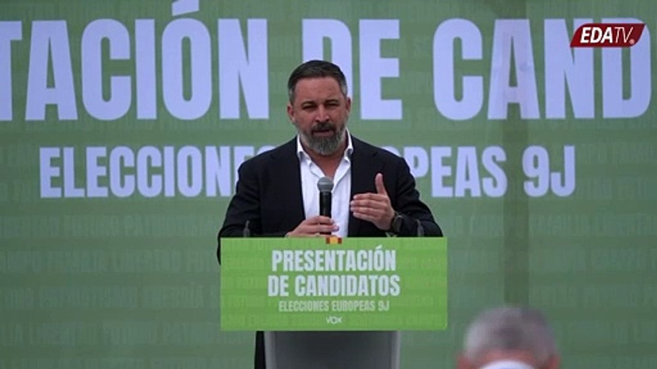 Abascal presenta a los candidatos de VOX para las elecciones europeas