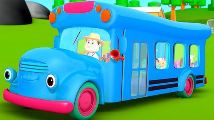 Wheels On The Bus, Preschool Rhyme and School Bus Song for Kids