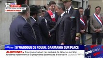 Synagogue de Rouen: Gérald Darmanin est arrivé sur place