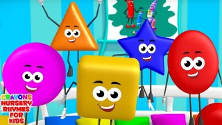Five Little Shapes, We Are Shapes and Learning Video for Children