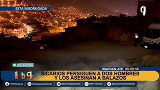 ¡Sin piedad acabaron con sus vidas!: Dos hombres son acribillados a balazos en Huaycán