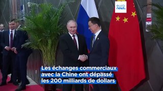Vladimir Poutine salue le chiffre d'affaires record des échanges commerciaux entre la Russie et la Chine