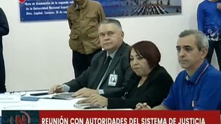 Caracas | Autoridades del sistema de justicia se reunieron para fortalecer procesos penitenciarios