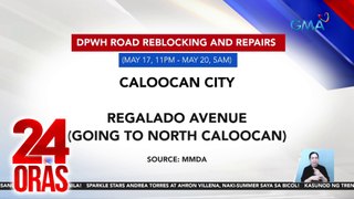 Ilang kalsada sa Metro Manila, may road reblocking at repair ngayong weekend | 24 Oras